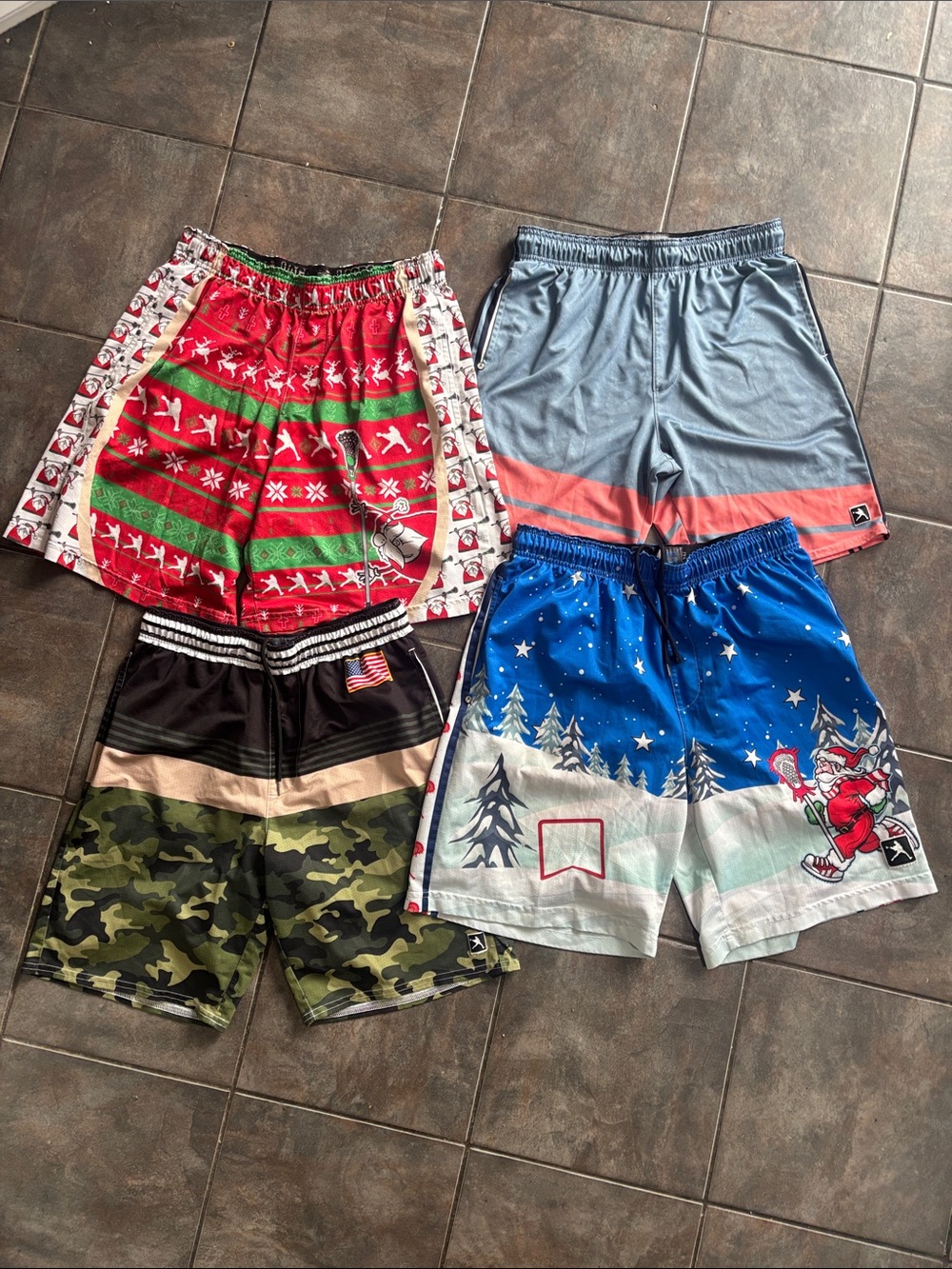4 Pairs Lacrosse Unlimited Athletic Shorts